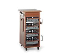 Foppapedretti Bistrot Metallo Truciolato, Legno Noce, Legno naturale