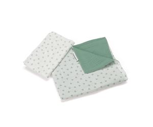 FOPPAPEDRETTI - Completo Piumone Double-Face per Culla Evo - Trifoglio