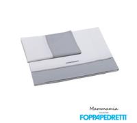 Foppapedretti - Corredo Completo Lenzuolino per Lettino, Grigio