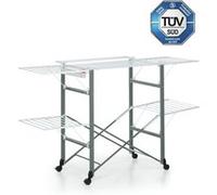 Foppapedretti Stendibiancheria Pieghevole in Alluminio 80x174x105 cm con Rotelle - Gulliver Evo All