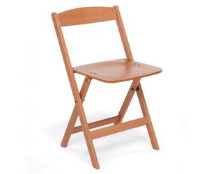 Foppapedretti Luna - Sedia Pieghevole in Legno Massiccio, Salvaspazio ed Elegante