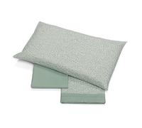 Foppapedretti Notte & Natura Completo letto una piazza e mezza, lenzuolo sopra, lenzuolo angolo sotto e federa; Petali Salvia 100% cotone, Made in Italy