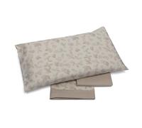 Foppapedretti Notte & Natura Completo letto una piazza e mezza, lenzuolo sopra, lenzuolo angolo sotto e federa; Foglie Sabbia 100% cotone, Made in Italy