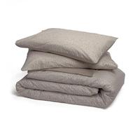 Foppapedretti Notte & Natura Sacco Copripiumino letto matrimoniale completo di 2 federe; Petali Sabbia 100% cotone Percalle, Made in Italy