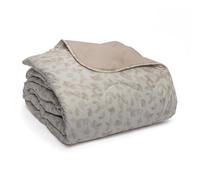 Foppapedretti Notte & NaturaTrapunta letto una piazza e mezza, Foglie Sabbia, rivestimento 100% cotone Percalle, Made in Italy