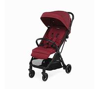 Foppapedretti Passeggino Compatto Jumbo, 0-22 Kg (0-4 anni), Chiusura ad 1 mano, Chiusura Self-Standing, Schienabile Regolabile, Ruote Ammortizzate, Cesto Porta Oggetti, Telaio in Alluminio, Scarlatto