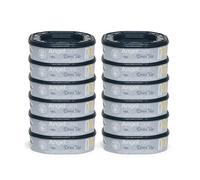 Foppapedretti Ricarica Mangiapannolini Missk, 12 Ricariche (fino a 2160 pannolini), trattiene odori con tecnologia brevettata EVOH 5 strati, trattamento antibatterico, 25% di plastica riciclata