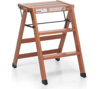 Foppapedretti Scala Pieghevole Sgabello in Legno Richiudibile Portata 150 Kg colore Noce Tialzo - 9900348106