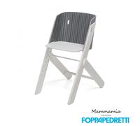 Foppapedretti - Seggiolone Evolutivo in frassino Tiramisù Stripe - Greystripe