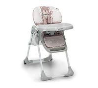 Foppapedretti Seggiolone Meeting, bambini da 6 mesi a 3 anni (fino a 15 Kg), Seduta/Poggiapiedi/Schienale Regolabili, Cesto Porta Oggetti, Stabile e Confortevole, con Imbottitura Lavabile, Teddy