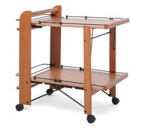 Foppapedretti Carrello Portavivande 2 Ripiani - Modello Service Noce