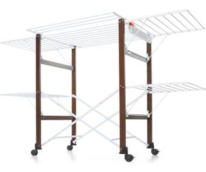 Foppapedretti Stendibiancheria Iroko Noce Legno Pieghevole - Gulliver 9900420012