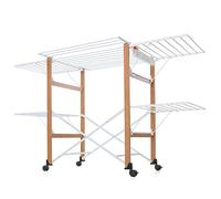 Foppapedretti Stendibiancheria pieghevole Gulliver, legno di faggio verniciato noce