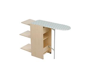Foppapedretti Stir8 Mobile stiro con piano a scomparsa, Chiudibile e compatto, Naturale, 39 x 136 x 87 cm