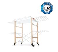 Foppapedretti Supergulliver Stendibiancheria - Stendino Salvaspazio Estensibile in Legno e Alluminio : Colore - natural