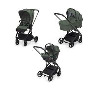 Foppapedretti Trio Tic Toc con Ovetto I-Size Reclinabile Borsa Coprigambe Colore Olive Verde