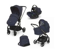 FOPPAPEDRETTI - Trio Tic Toc Navy con Seggiolino Auto Disk Infant Rekline + Borsa e Coprigambe OMAGGIO