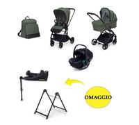 Foppapedretti Trio TicToc OLIVE Con Seggiolino Auto Rek i-Size + OMAGGI
