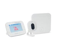 Foppapedretti Video Monitor Angelcare AC327, con Sensore Movimento, Bianco, 4.3'' LCD, Zoom Digitale, Telecamera Grandangolo, Monitoraggio Temperatura, Portata 250m, Funzione Localizzatore