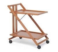 FOPPAPEDRETTISPRINT Carrello porta vivande Noce