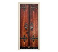 Foppla Adesivo murale della porta facile da usare adesivo per decorazioni per porte impermeabile poster poster polvere sfondo porta carta da parati rimovibile in vinile carta da parati graziosa decora