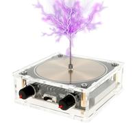 Foppla Bobina musicale Tesla, kit musicale con bobina musicale, generatore di arco artificiale Thunderbolt Spark Gap, giocattolo multifunzionale da scrivania, modello di esperimento didattico