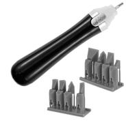 Foppla Levigatrice elettrica alternativa a 2 velocità Mini penna per smerigliatura portatile piccola levigatrice elettrica multiuso piccola strumento di macinazione per rimuovere la vernice rugosità