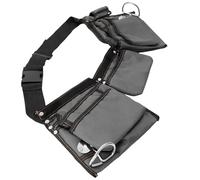 Foppla Marsupio per attrezzi in tessuto Oxford, 78,7-104,1 cm, regolabile, con 11 tasche, a sgancio rapido, per carpentiere idraulico (grigio)