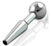 FOPS Dilatatore Uretrale Maschile Acciaio Chirurgico ⌀1 cm Lunghezza 5 cm - Sonda Uretrale Plug Pene Sex Toys per Sounding BDSM Principianti Esperti Stimolazione Intensa e Sicura N16-13