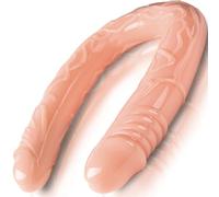 FOPS Dildo Doppio Estremità per Coppie Donna Uomo Lesbiche Gay Lungo 50cm ⌀3.5-4.2cm Ultra Realistico Flessibile Morbido Impermeabile Sex Toy per Piacere Intenso D15-4
