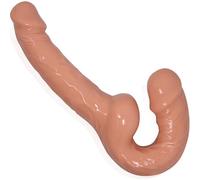 FOPS Doppio Dildo Realistico 15cm⌀3.6cm 11cm⌀4.2cm TPR Morbido Doppia Testa Flessibile Impermeabile Dildo Anale Strap On Per Donne Lesbiche Sex Toys Coppia Per Piacere Intenso D43