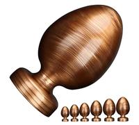 Fops Monster Anal-Plug XXL con ventosa - Ø 6,6cm & lunghezza 12cm - Grande dildo per allungamento estremo, massiccio Butt Plug per uomini e donne, Marrone - Design realistico A128XL