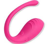 FOPS Ovetto Vibrante per Donna con APP Controllo Wireless 9x3,1cm 9 Modalità Vibrazione USB Impermeabile Silicone Morbido Discreto Sex Toy per Coppia Piacere Clitorideo Intimo da Sola o Condiviso M100