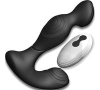 FOPS Stimolatore Prostatico Maschile Vibratore 10 Modalità Vibrazione Silicone ABS 13,2cm x 3,2cm Massaggiatore Prostata Uomo Sex Toy per Singolo Coppia A126