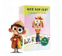 FOPSDGN Chi sono? Gioco per bambini dai 5 anni in su - Gioco per famiglie, gioco educativo e gioco da viaggio - Regalo per bambine e bambini