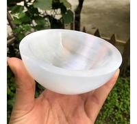 FOPURE 1PC Selenite Ciotola A Forma di Amore Aromaterapia Contenitore Gesso Cristallo di Quarzo Yoga Potenza Relax Home Decor - Cristallo di Quarzo