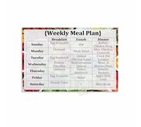 FOPURE Healthy Eating Planner - Weekly Meal Plan Poster with Prep Guide for Kitchen, Gym, Office Decor(Unframed,12x18inch(30x45cm))
