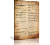 FOPURE Marcus Aurelius Stoicism Quote Vintage Poster Philosophical Wall-Art for Office Living Room Decor Inspirational Gift for Men (Framed,16x24inch(40x60cm))