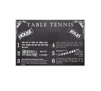 FOPURE Ping Pong Rules Poster Table Tennis How To Play Chart Sports Instruction Reference Wall-Art for Club Gym Decor(Framed,12x18inch(30x45cm))