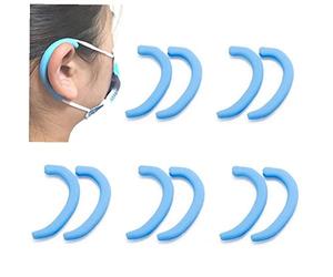 Fopytu 10 Pezzi di Protezione 'Orecchio in Silicone, Gancio per Le Prese Auricolari Mask Anti Slip, Prevenire Gli Eara E Ridurre I Segni di Pressione Facciale per I Bambini Adulti