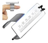 Fopytu 1pc Righello Dentale Strumento in Lega di Alluminio Odontoiatria Righello Strumento di Misura del Canale Radicale per Strumenti Dentista Endodonzia