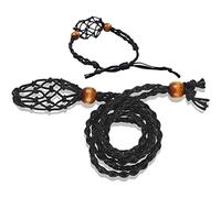 Fopytu 2 Pezzi Collana in Cristallo E Supporto per Bracciale Porta di Pietra Vuota Regolabile a Gabbia in Cristallo a Gabbia Ciondolo per Produzione di Gioielli Fai - -Te