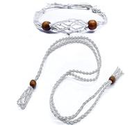 Fopytu 2 Pezzi Collana in Cristallo E Supporto per Bracciale Porta di Pietra Vuota Regolabile a Gabbia in Cristallo a Gabbia Ciondolo per Produzione di Gioielli Fai - -Te