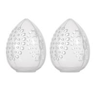 Fopytu 2 Pezzi per Trucco Traspirante Custodia per Spugna di Spugna Protettiva Sponge Contenitore Contenitore Fruttatore Case di Stoccaggio di Uova Cosmetica per Donne Ragazze