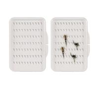 Fopytu 2 Pezzi Scatole Pesca a Mosca Inserto in Schiuma Mosche Impermeabili per Pesca in Streamer Box Pesca