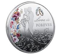 Fopytu Amore Moneta Commemorativa Romantica Amore per Sempre Amanti Monete Commemorative Collection per L'anniversario della Collezione di Monete