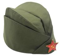 Fopytu Cappello Guarnigione M81 'Esercito Sovietico della Seconda Guerra Mondiale CCCP URSS con Distintivo, Souvenir della Grande Guerra Patriottica Russa