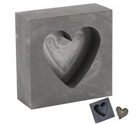 Fopytu Casting di Grafite Ad Alta Densità Morma in Lingotto Forma a Forma di Cuore Mapilibile Stampo Oro in Argento in Genodo di Gioielli per Artigianato