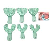 Fopytu Denti Dentali Impressioni Vassoio 3 Coppie di Plastica Porta per Perforazione per Perforazione Accessori di Fornitura di Strumenti Dentisti