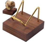 Fopytu Espositore per Minerali E Fossili con Base in Legno, Versatile Espositore in per Esposizione di Minerali E Cristalli